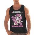 Pink Unicorn Spanish Teacher Regalos Para Bilingue Teacher Men Tank Top, trending gift Pink Unicorn Spanish Teacher Regalos Para Bilingue Teacher Men Tank Top, trending gift