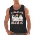 Preschool Boo Crew Groovy Halloween Floral Ghost Teacher Men Women Kids Men Tank Top, Groovy Teacher Gifts, trending gift