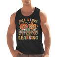 Retro Fall In Love With Learning Autumn Pumpkin Teacher Kids Men Tank Top, trending gift Retro Fall In Love With Learning Autumn Pumpkin Teacher Kids Men Tank Top, trending gift