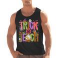 Retro Trick Or Teach Leopard Ghost Halloween Spooky Teacher Men Tank Top, trending gift