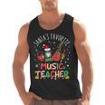 Santa's Favorite Music Teacher Christmas Santa Hat Matching Men Tank Top, trending gift Santa's Favorite Music Teacher Christmas Santa Hat Matching Men Tank Top, trending gift