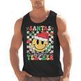 Santas Favorite Teacher Retro Groovy Smile Face Christmas Men Tank Top, Groovy Teacher Gifts, trending gift Santas Favorite Teacher Retro Groovy Smile Face Christmas Men Tank Top, Groovy Teacher Gifts, trending gift