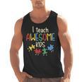 I Teach Awesome Kids Shirt Autism Special Education Teacher Men Tank Top, trending gift