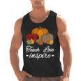 Teach Love Inspire Autumn Fall Plaid Leopard Pumpkin Teacher For Men Women Kids Men Tank Top, trending gift