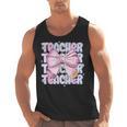 Teacher Bow Pencil Flowers Teacher Back To School Men Tank Top, trending gift