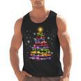 Teacher Crayon Christmas Tree Lights Student School Xmas Men Tank Top, trending gift