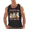 Teacher Halloween Trick Or Teach Cute Ghost Coffee Pumpkins Men Tank Top, trending gift
