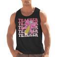 Teacher Pencil Back To School Groovy Pink Teacher First Day Men Tank Top, Groovy Teacher Gifts, trending gift