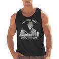 Teacher Skeleton Messy Bun I'Ll Just Wait Until Its Quiet Men Tank Top, trending gift Teacher Skeleton Messy Bun I'Ll Just Wait Until Its Quiet Men Tank Top, trending gift