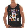 Trick Or Teach Teacher Groovy Ghost Halloween Teacher Men Tank Top, Groovy Teacher Gifts, trending gift Trick Or Teach Teacher Groovy Ghost Halloween Teacher Men Tank Top, Groovy Teacher Gifts, trending gift