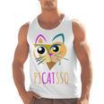 Abstract Cat Art Picatsso Shirt For Art Teachers Men Tank Top, trending gift