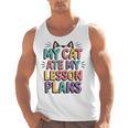 My Cat Ate My Lesson Plans Teacher Cat Humor Men Tank Top, trending gift My Cat Ate My Lesson Plans Teacher Cat Humor Men Tank Top, trending gift