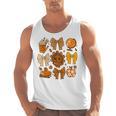 Coquette Teach Teacher Bows Thanksgiving Turkey Fall Autumn Men Tank Top, trending gift