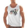 Cut Music Teacher Shirt With a Piano Keys Notes And Flowers Men Tank Top, trending gift Cut Music Teacher Shirt With a Piano Keys Notes And Flowers Men Tank Top, trending gift