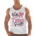 Hello Third Grade First Day Of School Coquette Teacher Girl Men Tank Top, First Grade Teacher Gifts, trending gift