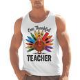One Thankful Teacher Thanksgiving TurkeyCute Pencil Men Tank Top, trending gift One Thankful Teacher Thanksgiving TurkeyCute Pencil Men Tank Top, trending gift
