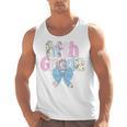 Preppy Fifth Grade Teacher Blue Floral Coquette Pencil Bow Men Tank Top, trending gift Preppy Fifth Grade Teacher Blue Floral Coquette Pencil Bow Men Tank Top, trending gift