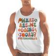 Retro PE Teacher What Are We Doing Today School Coach Women Men Tank Top, Pe Teacher Gifts, trending gift