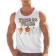 Trick Or Teach Candy Corn Pumpkin Ghost Teacher Men Tank Top, trending gift