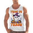 Trick Or Teach Teacher Halloween Ghost Pencil Floral Men Tank Top, trending gift Trick Or Teach Teacher Halloween Ghost Pencil Floral Men Tank Top, trending gift