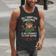 6-7 Students Saying 67 Xmas Six Seven Teacher Christmas Men Tank Top, funny gift