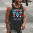 All American Teacher Pencil Coquette Bow USA Flag Teachers Men Tank Top, funny gift