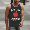 A Is For Apple Toddler Kindergarten Preschool Teacher Men Tank Top, funny gift A Is For Apple Toddler Kindergarten Preschool Teacher Men Tank Top, funny gift