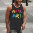 Make Art Painter Artist Teacher Artsy Men Women Kids Men Tank Top, funny gift