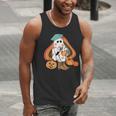 Art Teacher Painting Brushes Retro Pumpkin Ghost Artist Men Tank Top, funny gift