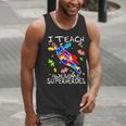 Autism Awareness Teacher I Teach Awesome Superheroes Men Tank Top, funny gift
