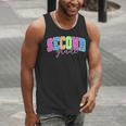 Back To School Neon Checkered Second Grade Colorful Teacher Men Tank Top, funny gift