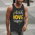 Back To School Teach Love And Inspire Teacher Sunflower Men Tank Top, funny gift