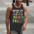 Battery Life Of a Preschool School Teacher School Week Men Tank Top, funny gift Battery Life Of a Preschool School Teacher School Week Men Tank Top, funny gift