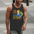 Beauty Teacher Take Chances Make Mistakes Get Messy Men Tank Top, funny gift