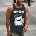 Boo Jour Ghost French Teacher Vintage Teacherlife Groovy Men Tank Top, Groovy Teacher Tank Tops, funny gift