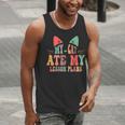 My Cat Ate My Lesson Plans Teacher Sarcastic Men Tank Top, funny gift