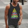 Christmas Tree Made Of Crayons School Teacher Life Student Men Tank Top, funny gift