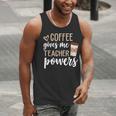 Coffee Gives Me Teacher Powers Teacher Men Tank Top, funny gift