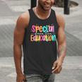 Color Special Education Squad Groovy Dream Team SPED Teacher Men Tank Top, Groovy Teacher Tank Tops, funny gift