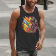 Colorful Brain Art Teacher Artist Painter Student Men Tank Top, funny gift