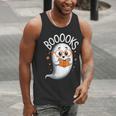 Cute Ghost Book Reading Halloween Teacher Men Tank Top, funny gift Cute Ghost Book Reading Halloween Teacher Men Tank Top, funny gift