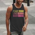Cute Math Teacher Peace Love Math Men Tank Top, funny gift Cute Math Teacher Peace Love Math Men Tank Top, funny gift