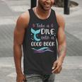 Cute Mermaid Librarian Teacher Dive Into A Good Book Reading Men Tank Top, funny gift Cute Mermaid Librarian Teacher Dive Into A Good Book Reading Men Tank Top, funny gift