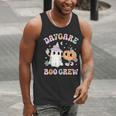 Daycare Boo Crew Groovy Halloween Floral Ghost Kid Teacher Men Tank Top, Groovy Teacher Tank Tops, funny gift