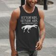 Lets Eat Kids Punctuation Saves Lives Dino Teacher Men Men Tank Top, funny gift Lets Eat Kids Punctuation Saves Lives Dino Teacher Men Men Tank Top, funny gift