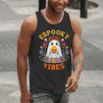 Espooky Vibes Spanish Mexican Halloween Ghost Teachers Men Tank Top, funny gift