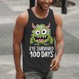 Eye Survived 100 Days Of School Monster Lover Teacher Kids Men Tank Top, funny gift Eye Survived 100 Days Of School Monster Lover Teacher Kids Men Tank Top, funny gift