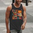 Fall In Love With Reading Autumn Thanksgiving Shirt Teacher Men Tank Top, funny gift Fall In Love With Reading Autumn Thanksgiving Shirt Teacher Men Tank Top, funny gift