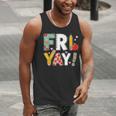 Fri Yay Teacher Happy Friday Friyay Weekend Back To School Men Tank Top, funny gift