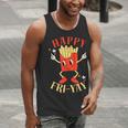 Fun Teacher Happy Fri Yay French Fries Friday Lovers Men Tank Top, funny gift